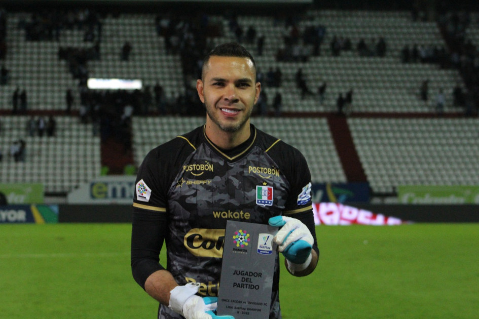 Eder Chaux arquedo del Once Caldas de Manizales